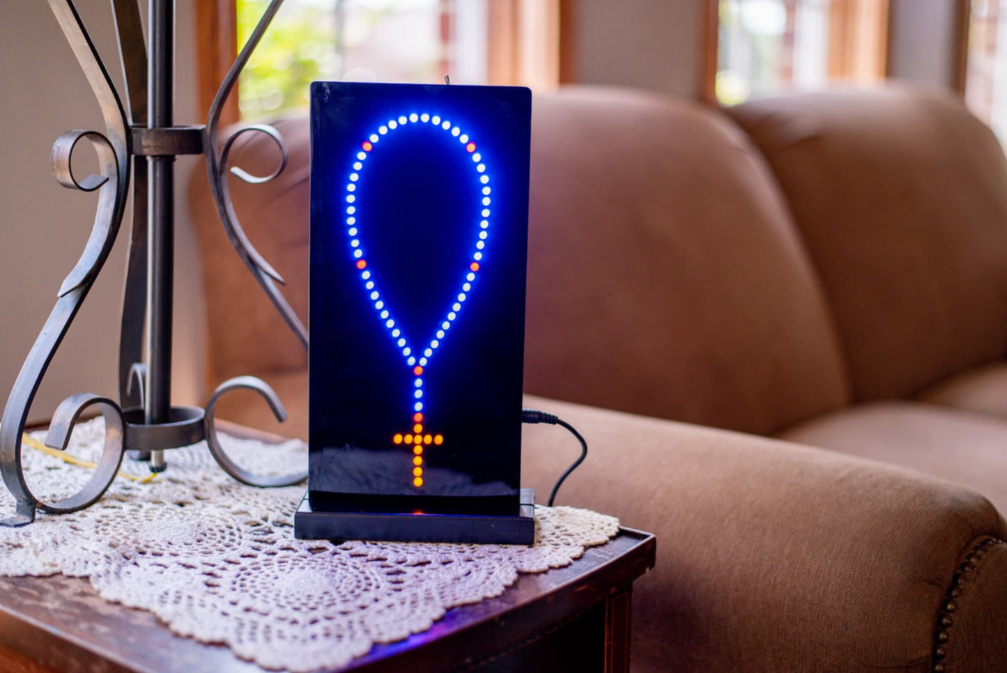 Window Lighted Rosary